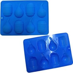 TPV® 8 Cavities 2 In1 Diwali Flower (Anar) And Sutli Rassi Shape Silicone Mold/Mould For Chocolate Cake Decoration Tray Bakeware
