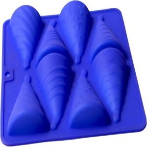 TPV® 8 Cavities Designer Diwali Flower(Anar) Shape Silicone Mold/Mould For Chocolate Cake Decoration Tray Bakeware