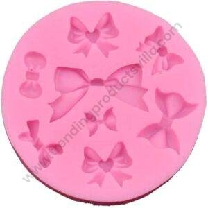 TPV® 8 Cavity Silicon 3D Mix Bow Tie Fondant Marzipan Mould