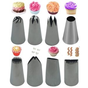 TPV® - 8 Pc Stainless Steel Nozzle For Decorate Cakes