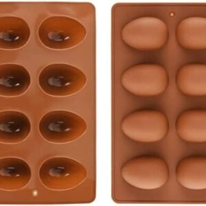 TPV® 8 In 1 Silicon Bakeware Easter Eggs Shape Cupcake Moulds Muffin Mould