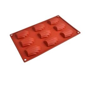 TPV® – 9 Cavity Madeleine Shell Shape Silicone Mould