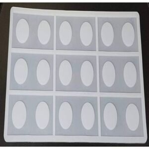 TPV® Silicon 9 In 1 Rectangle With Circle Shape Chocolate Garnishing Mould Cake Insert Decoration Mould