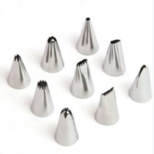 TPV® 9 Pc Icing Piping Nozzles Cake Sugarcraft Decorating Tool Set