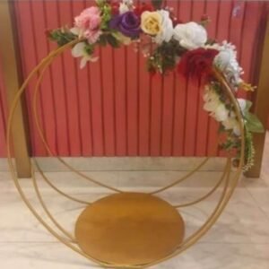 TPV® Metal Gold Round Cake Stands.Cake Server.Buffet Stands for Birthday and Wedding celeberation Party ( Foldable )