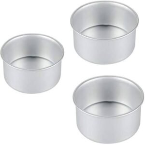 TPV® Aluminium Cake Mould - Set Of 3 (6 Inch, 7 Inch  &  8 Inch Diameter)