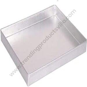 TPV® Aluminium Rectangle Tray /Sweet Tray/Baking Tray - (9 X 7 X 1) Inches