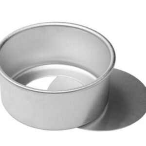 TPV® Aluminium Baking Round Cake Mould With Loose Bottom, Size- 6 Inch (Height-2 Inch)