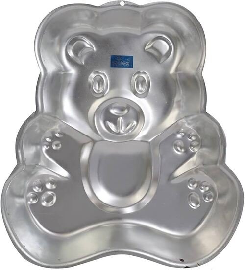 TPV® Aluminium Cake Mould Pans Teddy Bear Cake Mould Medium For 1 Kg Cake