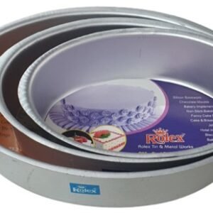 TPV® - 3Pcs Set Aluminium Cake Mould Pans Oval Shape Cake Mould For 500Gm, 750Gm, 1Kg Cake