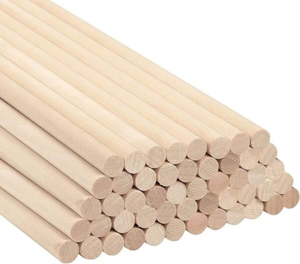 TPV® – Wooden Cake Dowels 12 Inch – Pack Of 10, Pillar For Support Cake Tiers Of Celebration Cake.