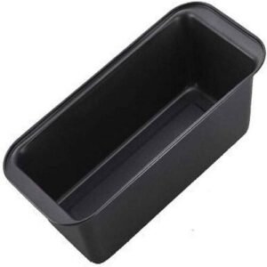 TPV® Nonstick Bread Loaf Mould Tin For Microwave Oven Bakeware, 25 Cm Black