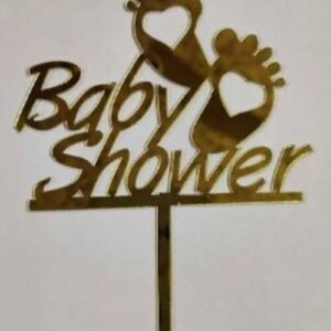 TPV® Baby Shower Cake Topper (Gold)