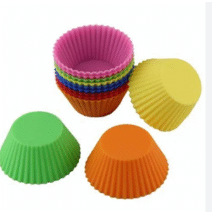 TPV® Bake  & Amp; Serve Paper Baking Mould Assorted Color Cupcake Mould 10 Pcs