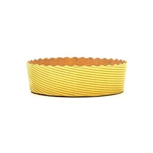 TPV® Bake  &  Serve Paper Baking Mould - Round Cake Mould Yellow 10 Pcs