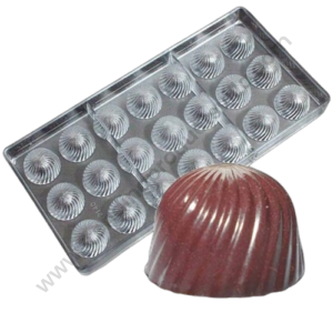TPV®21 Cavity Spiral Bell Shape Polycarbonate Chocolate Mould
