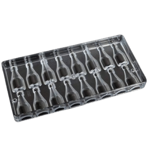 TPV® 16 Cavities Bottle Shaped Hard Polycarbonate Chocolate Mould