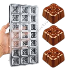 TPV® 24 Cavity Valentine Day Gift Box Shape Polycarbonate Chocolate Mould