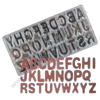 TPV® 26 Cavities Alphabets A To Z Shaped Polycarbonate Chocolate Mould