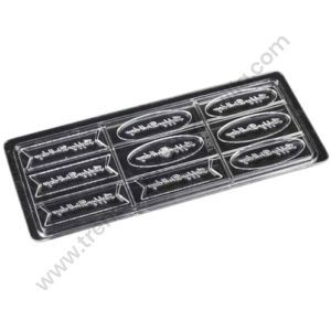 TPV® 9 Cavity English Birthday Card Signage Chocolate Plastic Polycarbonate Moulds, Cake English Insert Roasting Abrasives