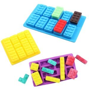 TPV® 10 In 1 Silicon Bakeware Blocks Shape Ice Cube Mould Cupcake Moulds Muffin Mould