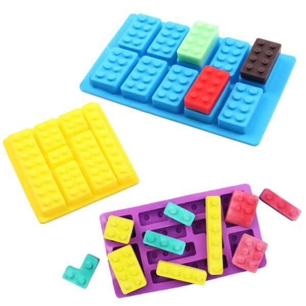 TPV® 10 In 1 Silicon Bakeware Blocks Shape Ice Cube Mould Cupcake Moulds Muffin Mould