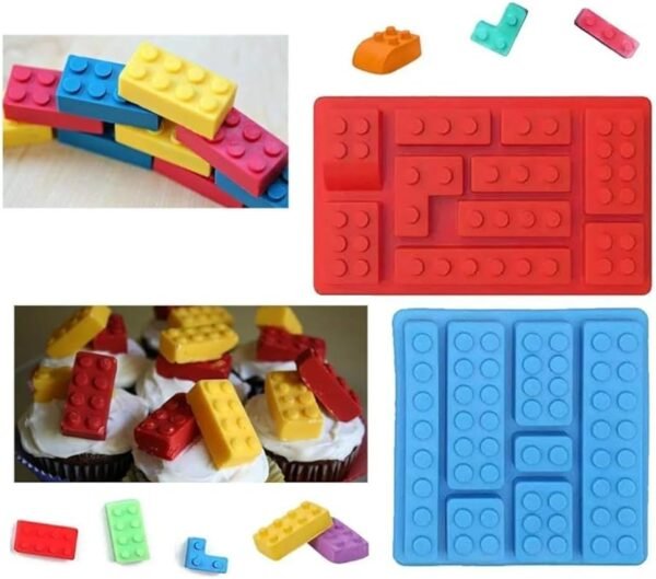 TPV® 10 In 1 Silicon Bakeware Blocks Shape Ice Cube Mould Cupcake Moulds Muffin Mould