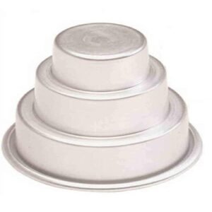 TPV® 1Pc New Cake Trays Mini 3 Tier Cake Pan Tins Cupcake Pudding Pizza Molds Home Birthday Party Decors Supplies