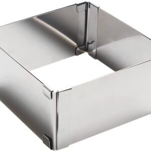 TPV® 1Pc Square Shape Stainless Steel Mousse Mould Tools