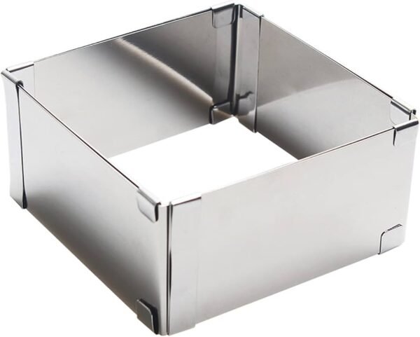 TPV® 1Pc Square Shape Stainless Steel Mousse Mould Tools