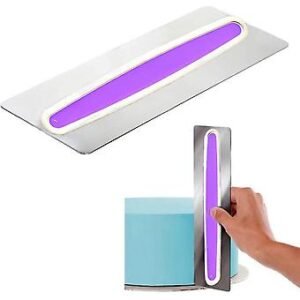 TPV® 1Pc Stainless Steel Icing Comb, Cake Edge Side Decorating Tools Scraper Smoother Icing Fondant Cake