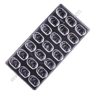 TPV® 21 Cavity Unique Chocolate Design Polycarbonate Chocolate Mould