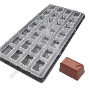 TPV® 28 Cavity Rectangle Envolope Shaped Polycarbonate Chocolate Mould