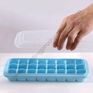TPV® 3 Cavity Ice Cube Tray Silicone Ice Cube Maker Silicone Freezer Container