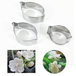 TPV® 3 Pcs Jasmine Flower Petal Cutter Set Bakeware Mould Biscuit Mould Set Sugar Arts Fondant Tools