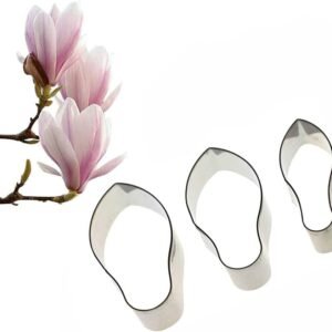 TPV® 3 Pcs Magolia Petals Cutter Bakeware Mould Biscuit Mould Set Sugar Arts Fondant Tools