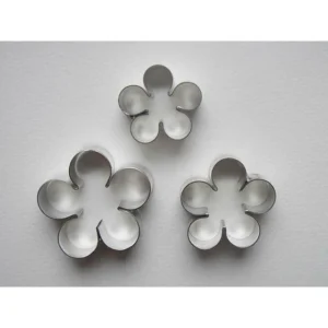 TPV® 3 Pcs New Rose Petal Flower Cutter Set Bakeware Mould Biscuit Mould Set Sugar Arts Fondant Tools