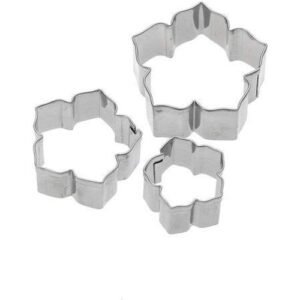 TPV® 3 Pcs Petunia Flower Cutter Set Bakeware Mould Biscuit Mould Set Sugar Arts Fondant Tools