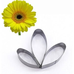 TPV® 3 Pcs Sunflower Petals Cutter Bakeware Mould Biscuit Mould Set Sugar Arts Fondant Tools