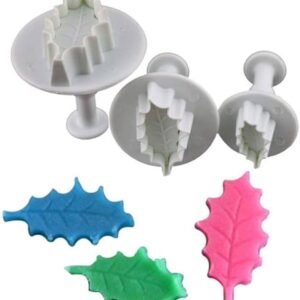 TPV® 3Pcs Holy Leaf Plunger Cutters Fondant Tool