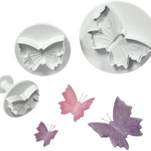 TPV® 3Pcs Mini Butterfly Plunger Cutter Fondant Cutter