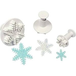 TPV® 3Pcs Mini Snowflake Plunger Cutters