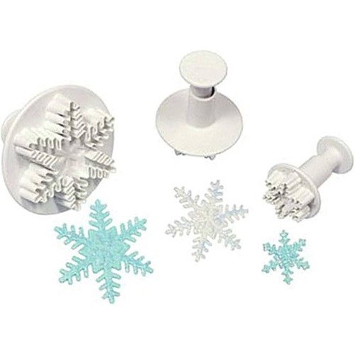 TPV® 3Pcs Mini Snowflake Plunger Cutters