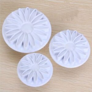 TPV® 3Pcs Small Sunflower Plunger Cutters Fondant Tool