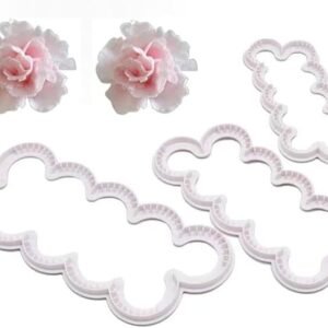 TPV® 3Pcs Easiest Carnation Cutters Fondant Tools