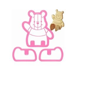 TPV® 3Pcs Winnie The Pooh Sitting Pull Press Cookie Cutter Cake Fondant Tool