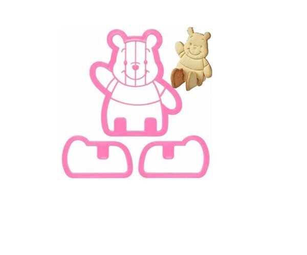 TPV® 3Pcs Winnie The Pooh Sitting Pull Press Cookie Cutter Cake Fondant Tool