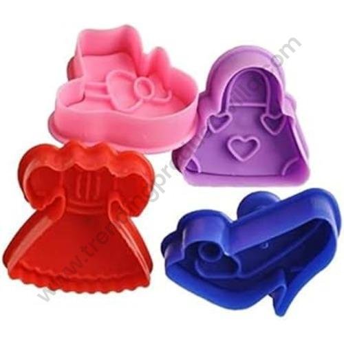 Bakers-Cutlery-4-Pc-Lady-Shoes-Purse-Sandal-Plastic-Biscuit-Cutter-Plunger-Fondant-Cutter-1.jpg