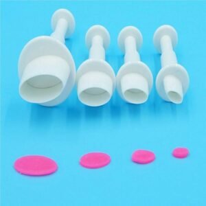 TPV® 4Pcs Oval Shape Plunger Cutters Fondant Tool