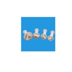 TPV® 4Pcs Small Triangle Shape Plunger Cutters Fondant Tool
